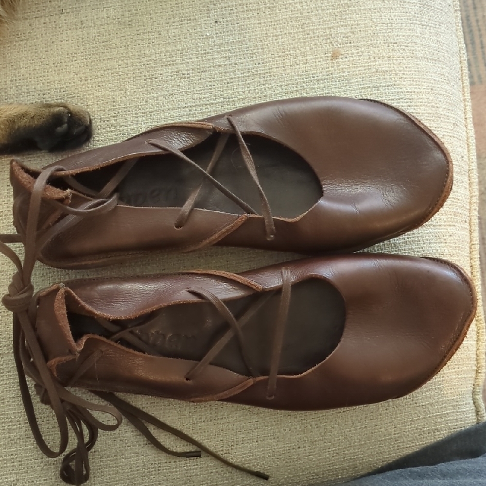 Trippen Gladiator Lace Up Shoes | Brown Leather | 41
